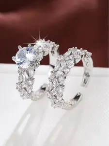 2PCS  Ring Set – Wedding & Engagement Style Rings, Elegant Gift for Proposal & Anniversary