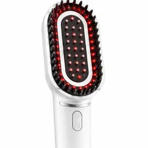 All-in-One LED Scalp Care Brush – Red & Blue Light Therapy + EMS Microcurrent Massager
