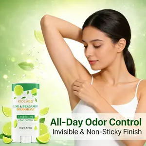 1pcs, BeautifulStart, Lime & Bergamot Deodorant Stick - Aluminum-Free, Long-Lasting Odor Control, Refreshing Citrus Scent