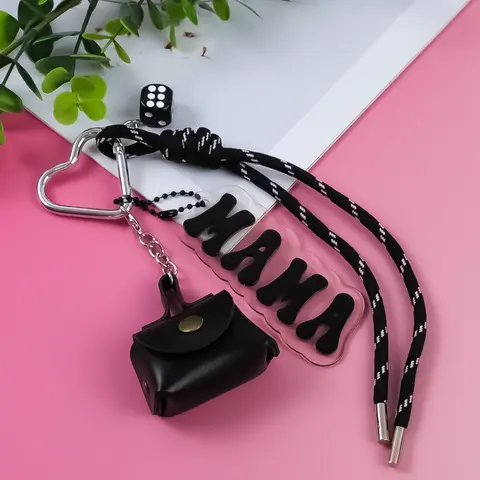 Cute Bowknot Design Keychain, Trendy Cute Keychain, Fruit Design Keychain for Women & Men, Fashion Accessories for Bag Decoration, Cute Keychain Accessory