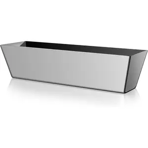 12" Stainless Steel Drywall Mud Pan, Watertight Reinforced Mud Pan with Tapered Sides, Drywall Tool Tray Bucket for Joint Compound and Plaster