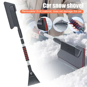 Car Windshield Wiper Snow Removal Brush removable Snow Shovel Extendable EVA Cleaning Tool Broom Cleaning Accessories