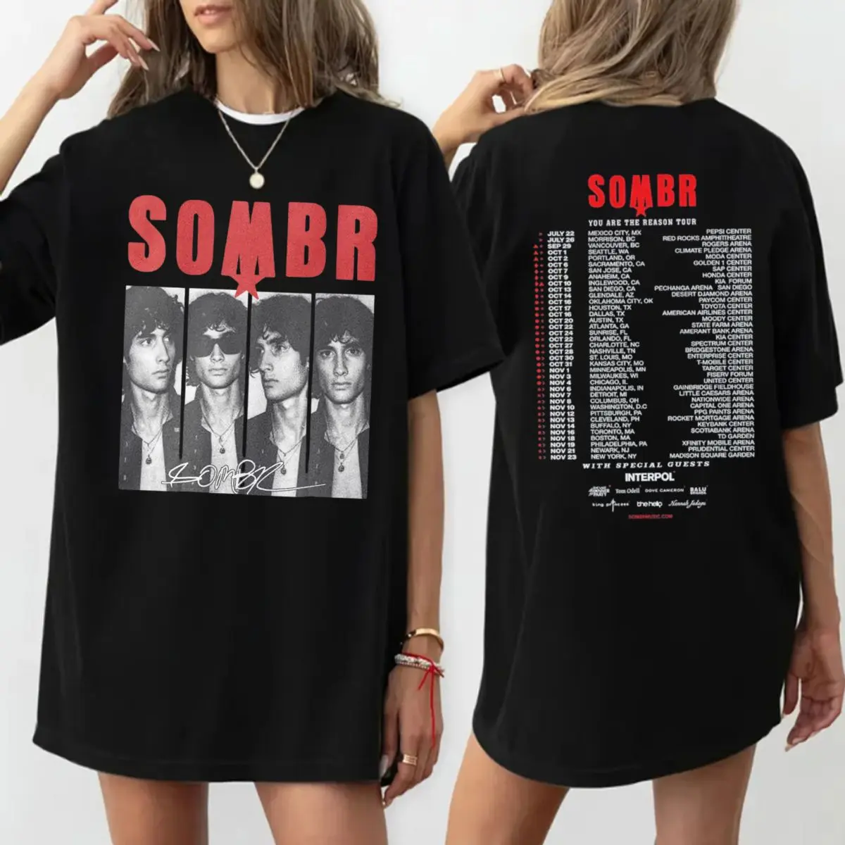 Sombr You Are The Reason Shirt, Sombr Interpol Concert Merch Tee, Shane Bo0se 2 Sides T Shirt, Sombr Late Night Thoughts Vibe Apparel , Unisex Short Sleeve Tee, Crew Neck Graphic T-Shirt