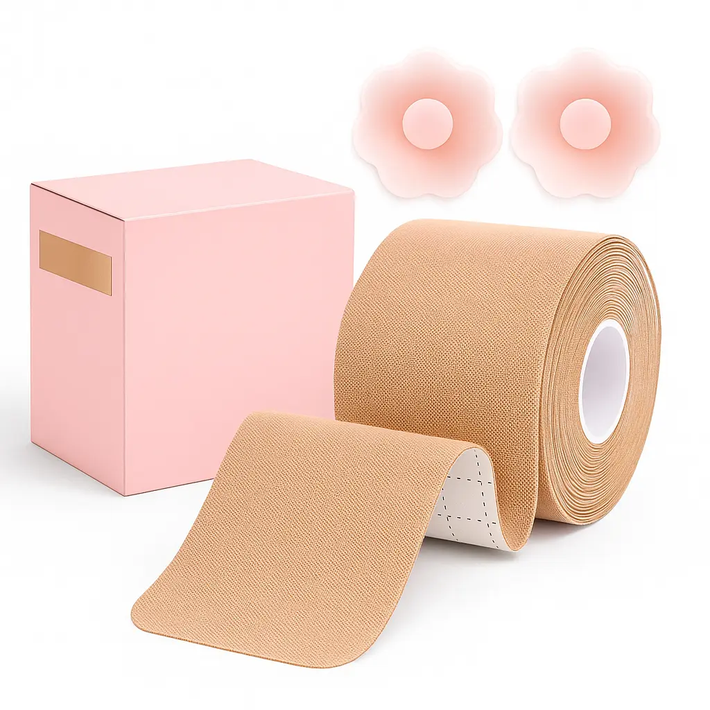Adhesive Bra Breast Tape for Nipple Cover - Womenswear Adhesive Bra - Sticky Invisible Push Up Bra Tape Reusable Waterproof - Adhesive Bra for Backless Dress Girls Underwear