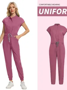 Medical Scrub Jumpsuit Surgical Nursing Coverall One Piece Uniform for Dental Hospital Vet Clinic Pet Doctor