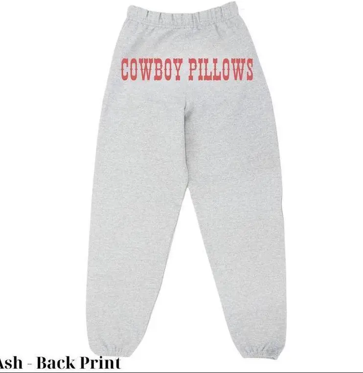 Cowboy_Piillows Brand Ash Unisex Sweatpants for Men & Women Regular Fit Machine Washable Cotton All Seasons Aesthetic Graphic Streetwear