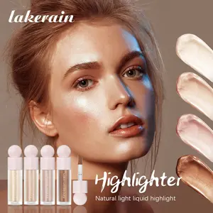 Lakerain Waterproof Sweatproof Liquid Frost Highlighter, Face Brightening Contouring, Full Body Universal Highlighter, Makeup Essential