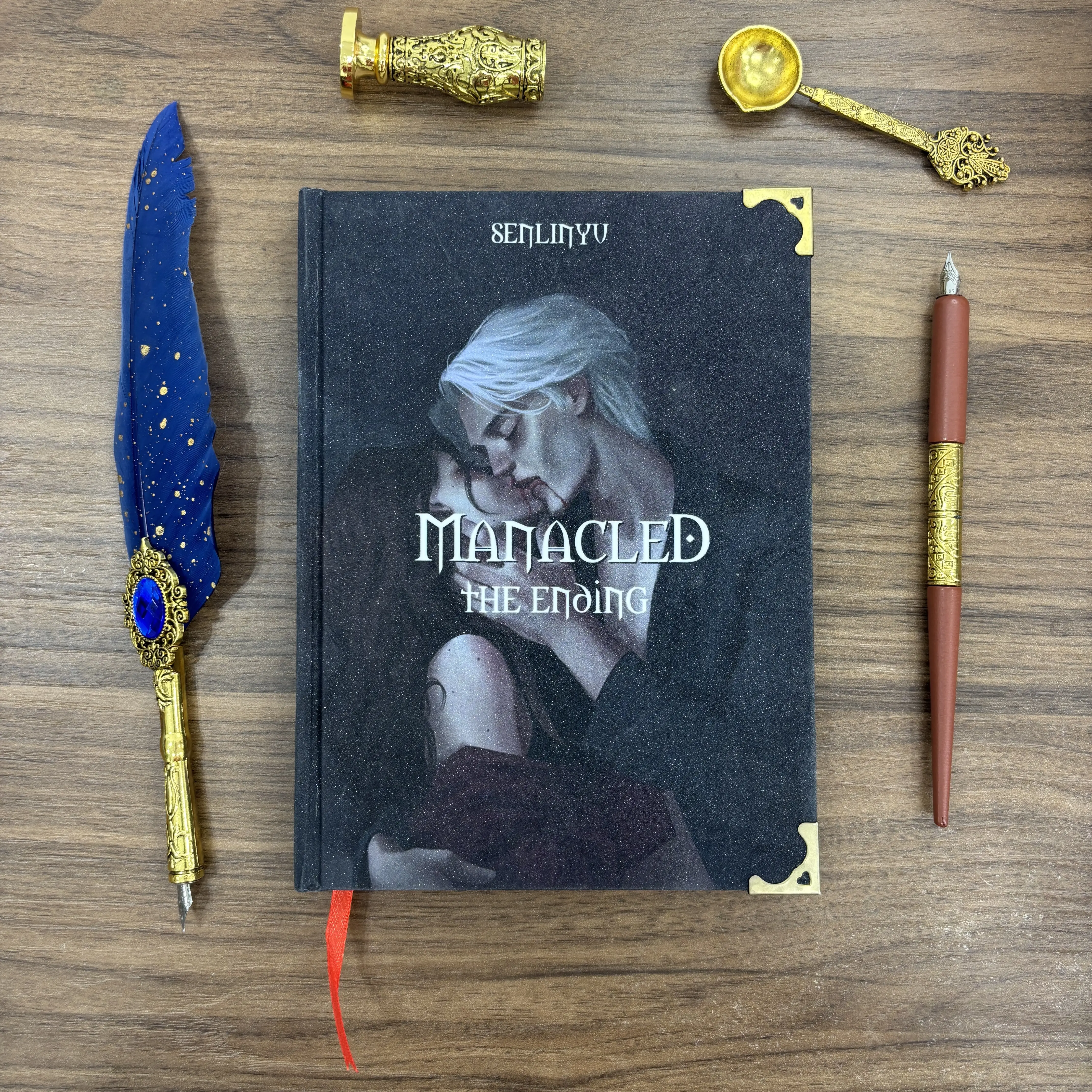 Manacled The Ending by SenLinYu Hardcover Book, Dark Fantasy Romance Collector Edition with Illustrated Cover