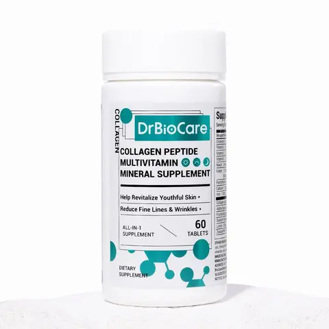 【Classic】DrBioCare Collagen + Multivitamin Complex – With Vitamin D3, Vitamin C, Probiotics, Vitamin E, B Vitamins & Essential Minerals | Daily Healthcare & Fitness Supplement