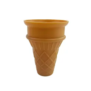 Silicone Ice Cream Cone Mold, Non-Stick Foldable Baking Tool, Easy DIY Dessert Maker, Home & Commercial Use, Summer Essential Kitchen Gadget