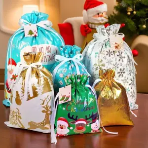 25-Pack Christmas Gift Bags with Drawstring & Tags – Assorted Sizes Holiday Wrapping Bags for Xmas, Parties, Birthdays & Weddings | Easy, Durable & Festive halloween candy bag