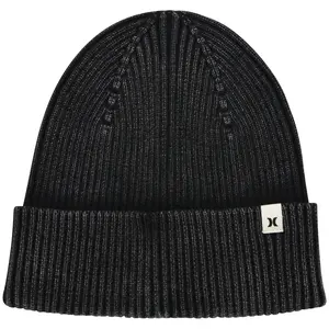 Hurley Womens Beanie Hats for Women - 100% Cotton Beanies Fixed Cuff Soft Lightweight Ribbed Knit Medium Fit Beanie for Women