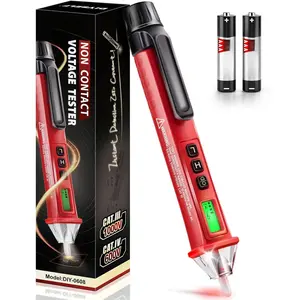 Non Contact  Tester Pen, Dual Sensitivity 12V/48V-1000V AC Electric Tester Pen  Detector with LCD Display, Buzzer & Flashlight,  III 1000V Electrical Tester Pen for Live Wire