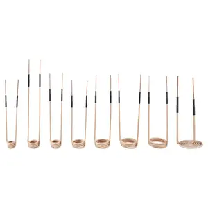 VEVOR 10Pcs Magnetic Induction Heater Coil, Inductor Heat Accessories, Mini Heater Coil Kit with Flexibility and Long Lifespan, for Removing Rusty Bolts and Nuts, 8 Coils+ 1 U-Shaped+ 1 Free Forming