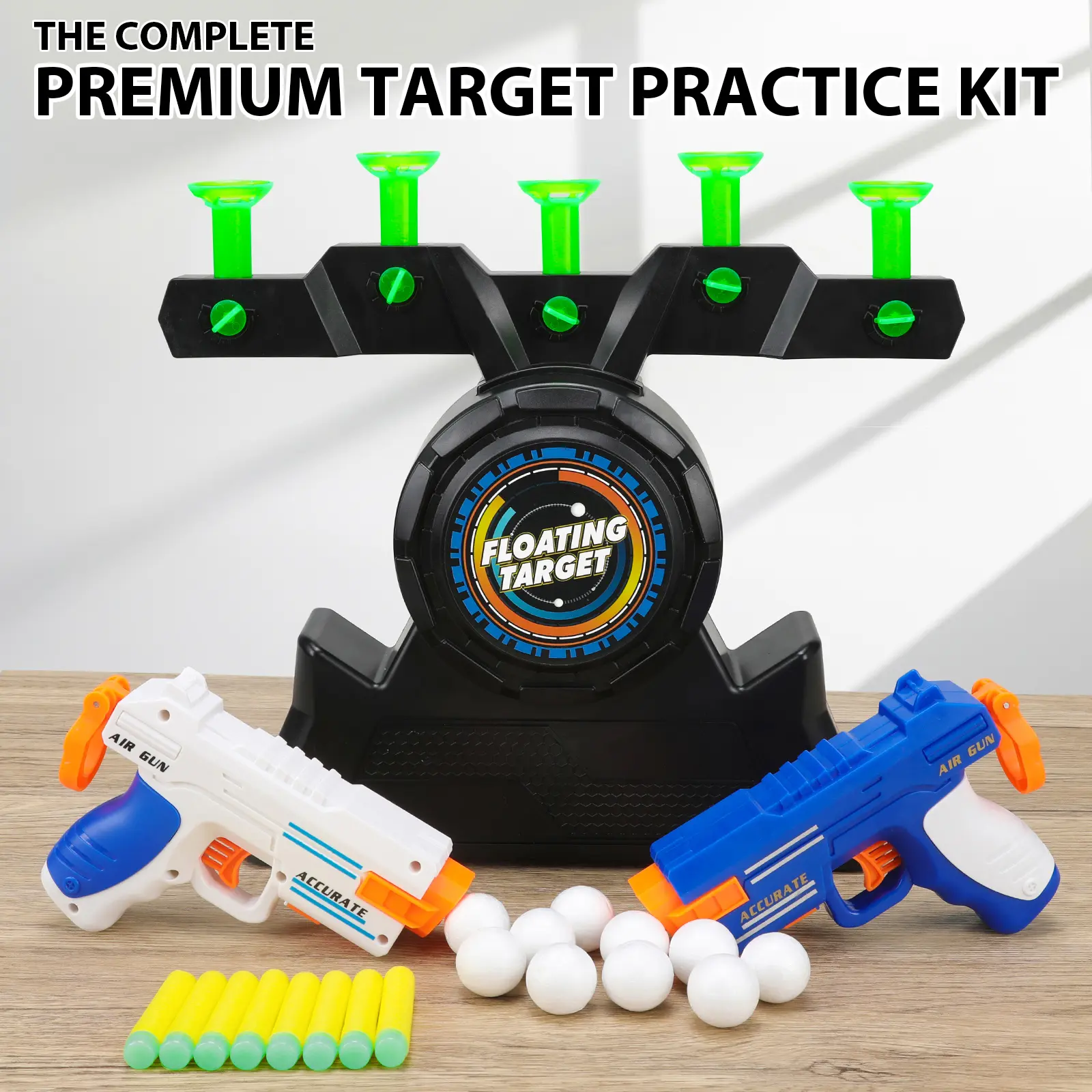 Hover Shot Shooting Toy - Ball Target Shooting Game for Nerf Guns - Floating Ball Target Cool Birthday Gifts Toys Best Gift - Gun, Targets & Darts for Indoor Play