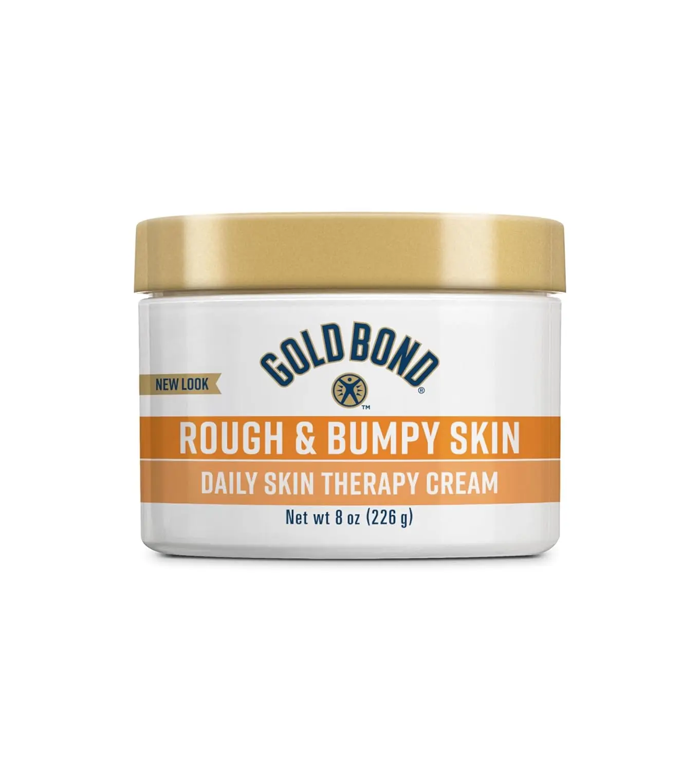 Gold Bond Rough & Bumpy Daily Therapy Cream, Intensive Skin Repair Moisturizer with Aloe Barbadensis Leaf Juice for Dry Skin, Fragrance-Free, 8 oz, Allergen-Free Body Lotions & Creams, Hydrating, One Week, Single Item