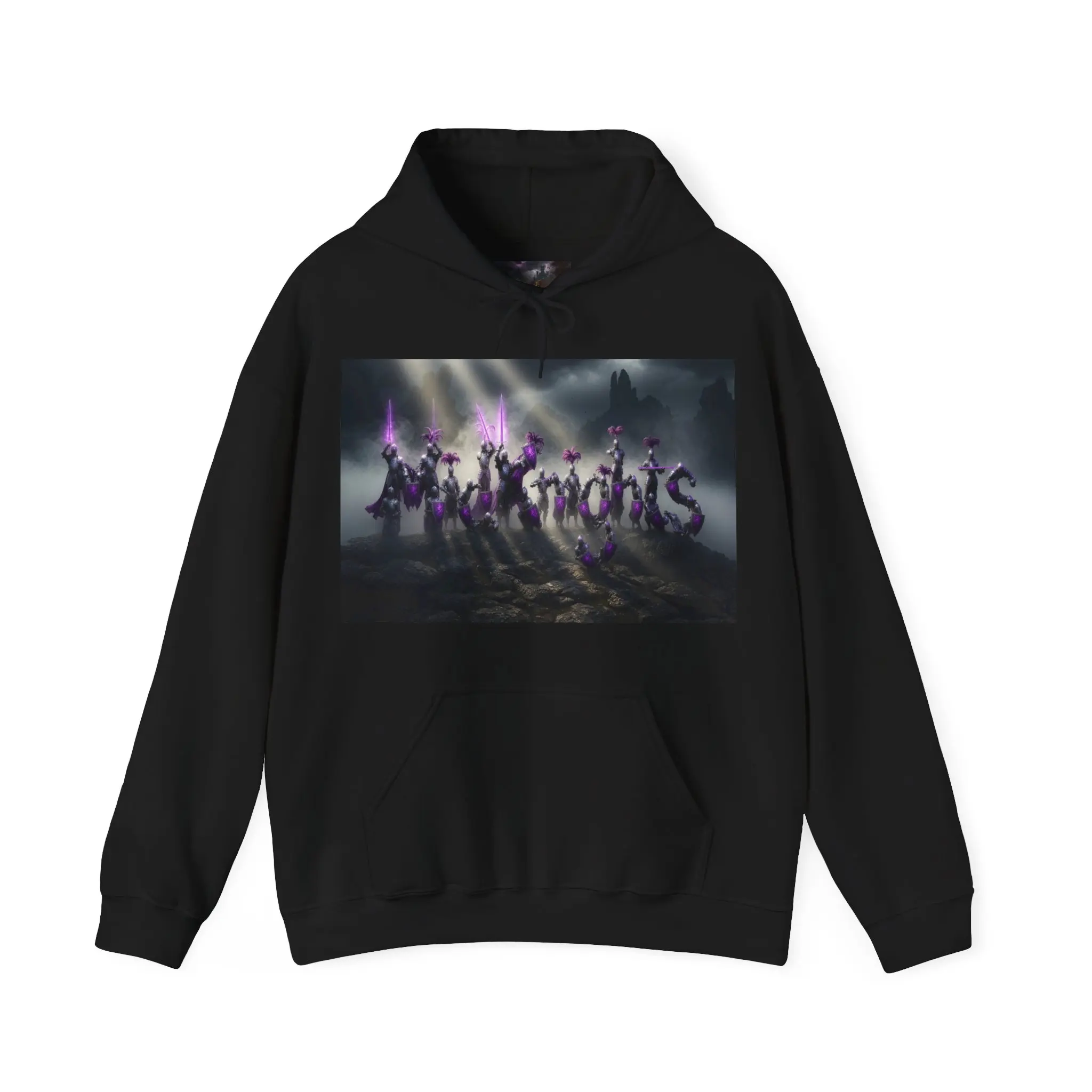 Knights Hoodie | Purple Magic Silhouette, Spooky Night