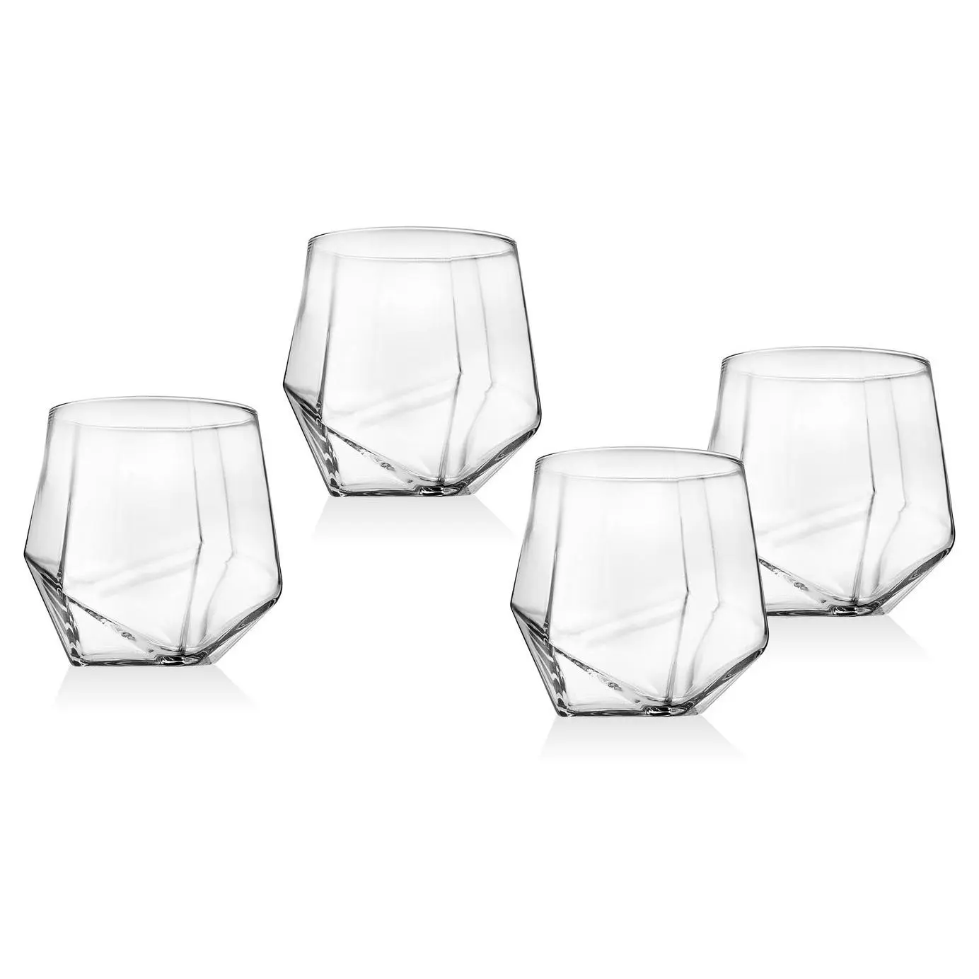Godinger Set of 4 Isla Double Old-Fashioned Glasses