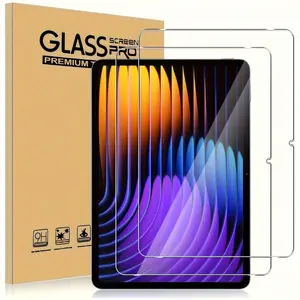 2-piece set suitable for Xiaomi tablet 7 Pad 7 Pro 11.2 inches 2024 model reinforced glass screen protector with a hardness of 9H, transparent screen protector film, anti fingerprint, anti glare, anti scratch