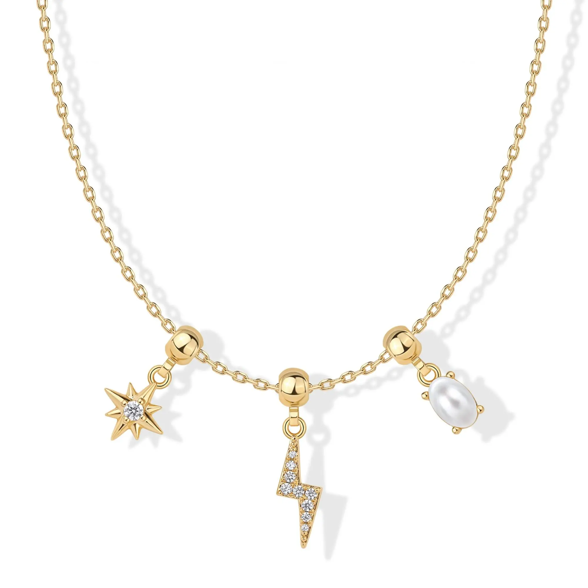 Lightning Bolt - Yellow Gold