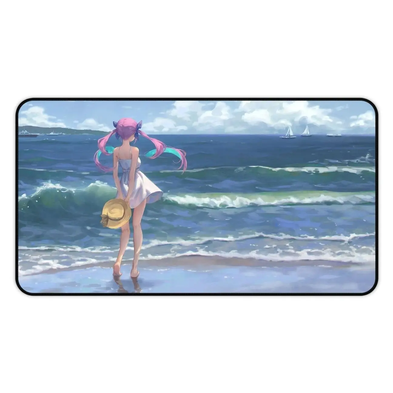 Hololive Minato Aqua Anime Girl Gaming Desk Mat Mouse Pad