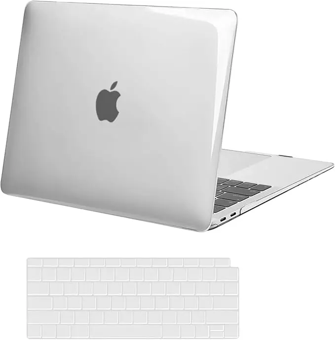 MOSISO Compatible with MacBook Air 13 inch Case M1 2021 2020 2019 2018 Release A2337 A2179 A1932 Touch ID, Plastic Hard Shell Cover&Keyboard Cover for MacBook Air 13.3 inch Case M1
