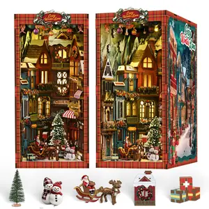 3D Wooden Bookend Puzzle Set, Wooden Puzzles, DIY Craft Kit for Home Decor & Gift Giving, Unique Handmade Decoration for Shelves & Desk Accessories