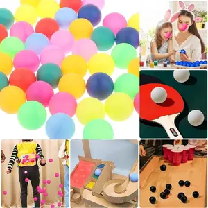 30-Pack Multicolor 40mm Ping Pong Balls, Durable PP Material Glossy Surface, Ideal for Adults, Vibrant Colors, Pet Play Accessories