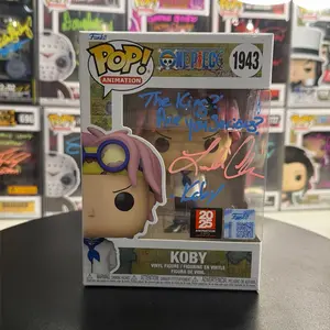 Funko Pop! Autographed One Piece Koby 1943 Signed, Quoted Doodled By Micah Solusod