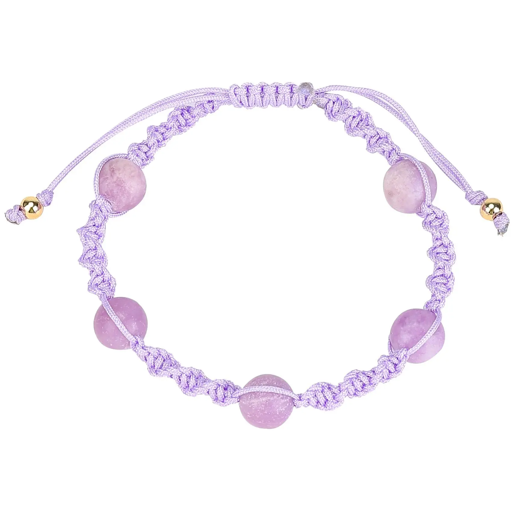 Lepidolite Bracelet - Natural Stone Beads for Women Jewelry Gift