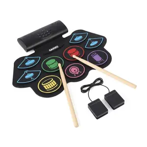 Electronic Drum Set, Portable Bluetooth, 9-Pad Electric Practice Kit, Bluetooth MIDI, Pedals & Sticks, with Built-in Dual Speakers, Recording & Learning App, Perfect Gift for Kids & Beginners