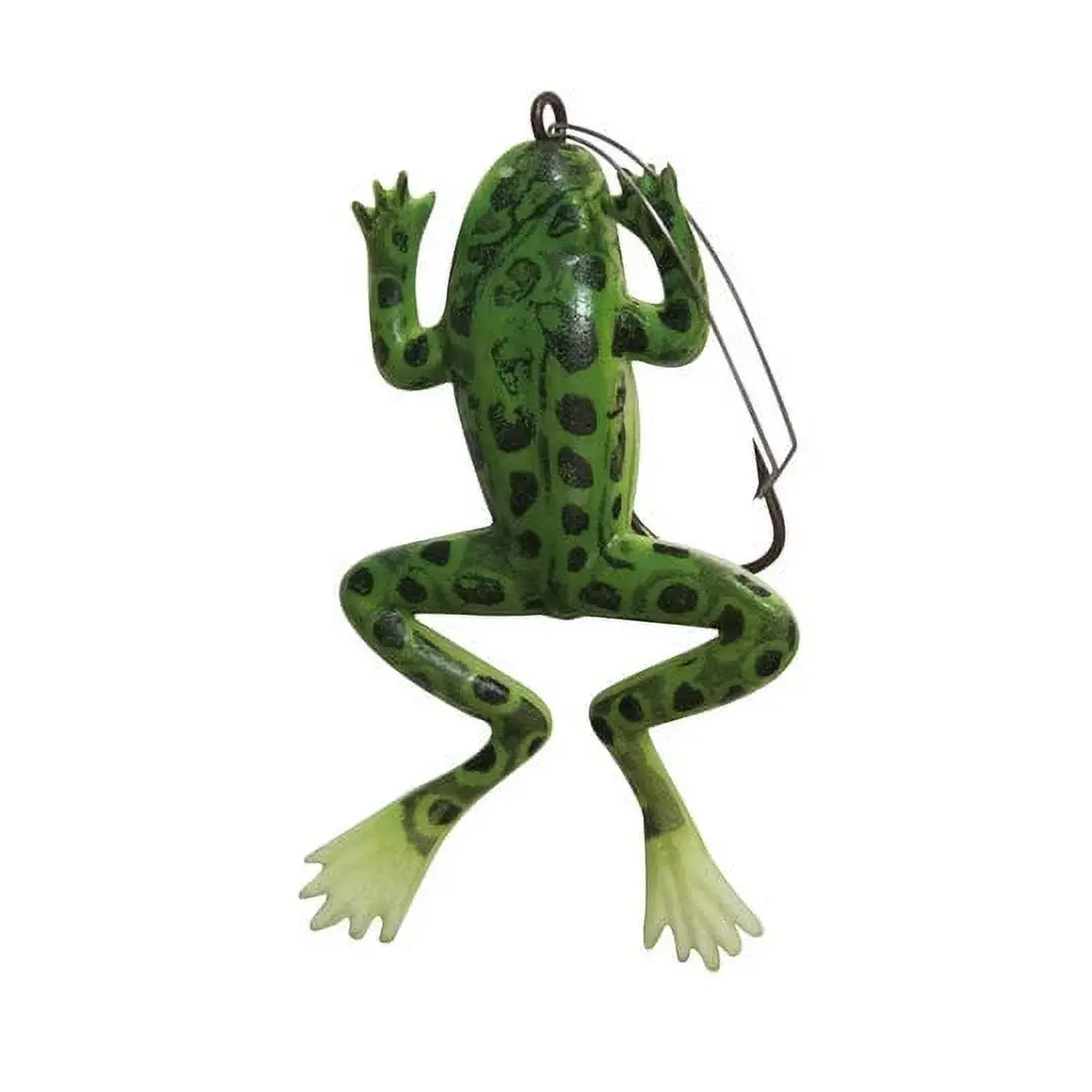 Tru-Lur Lifelike Frog Soft Plastic Fishing Lure, 3" Creme Green FM3-69 Fishing Bait