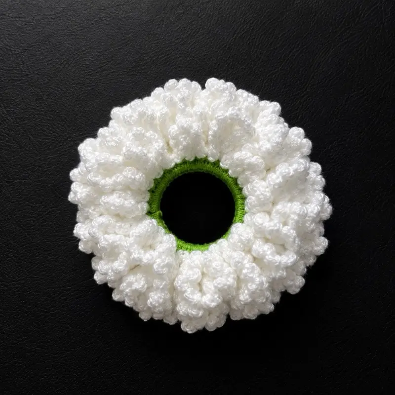 Ruffle Gajra Scrunchie