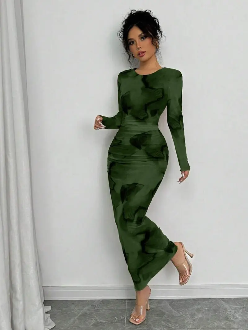 Green long sleeve dress - TikTok Shop Green long sleeve dress - TikTok Shop