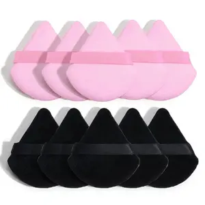 50/10/7/5 Piece Triangle Powder Puffs, Dry Wet Use Loose Powder Foundation Makeup Tool, Soft Velvet Puffs, New Trendy Makeup Puffs
