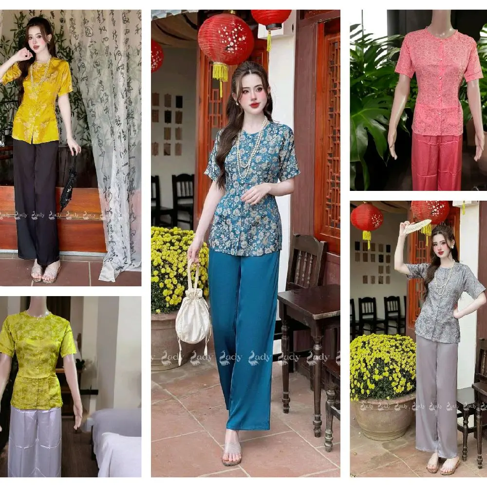 Áo Bà Ba B8 ( Vietnamese Size ) / Women's Temple  / Women Ao Ba Ba / Vietnamese Tradition Phap Phuc / Luna New Year