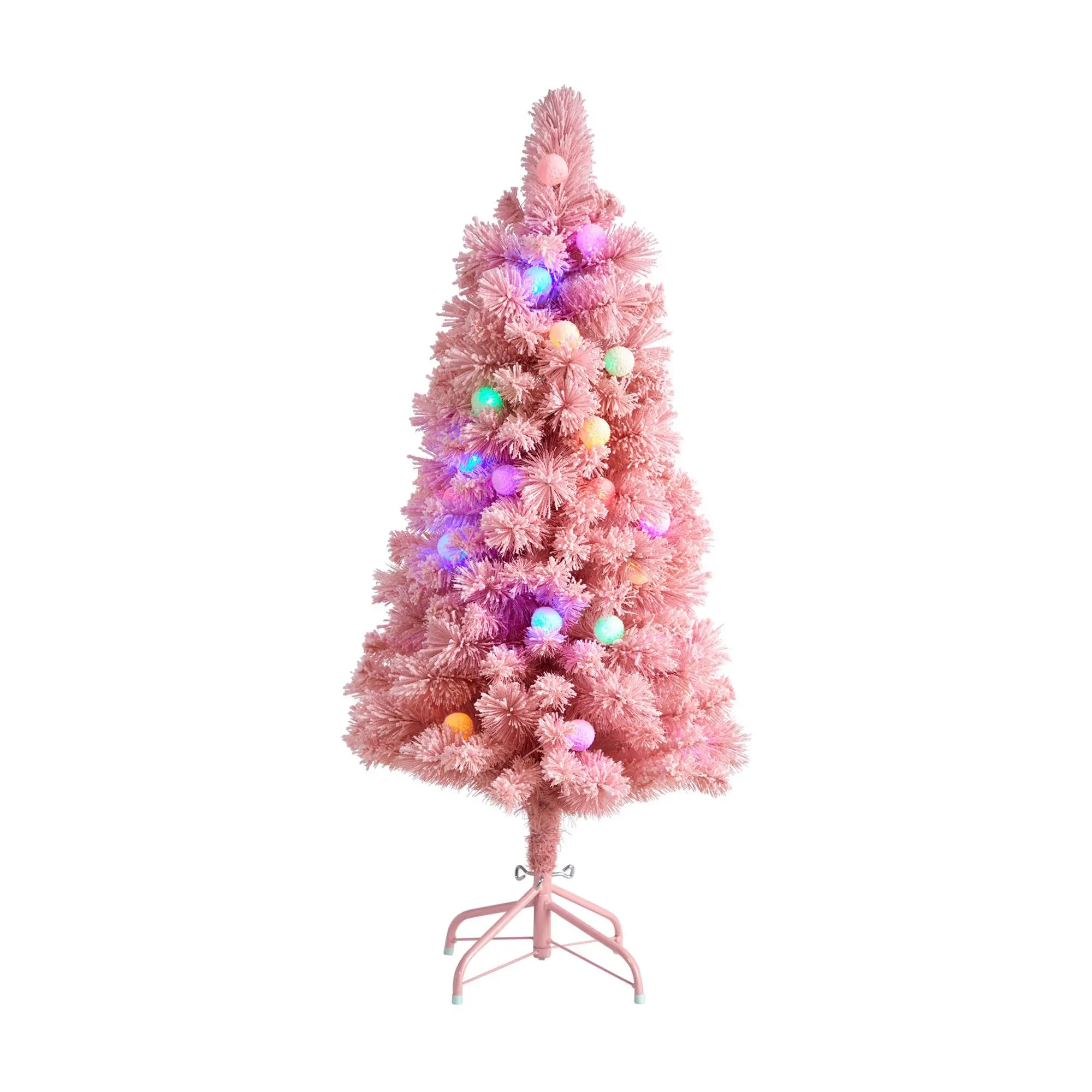 4' Pink Cashmere Christmas Tree by Nearly Natural