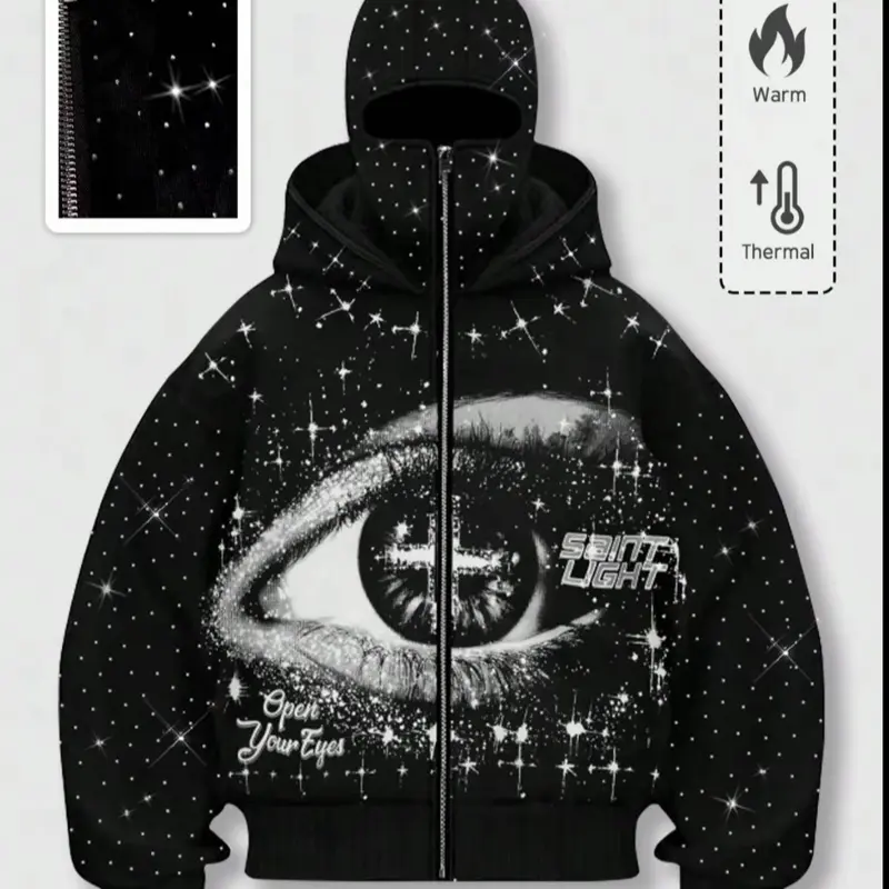 skeleton hoodie zip up rhinestone - TikTok Shop
