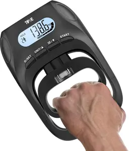 396lbs/180kg Grip Strength Tester, Hand Grip Dynamometer, Digital Grip Strength Tester with LCD Display, Adjustable Hand Grip Training Gauge, Hand Grip Testing for Sports Home School Use