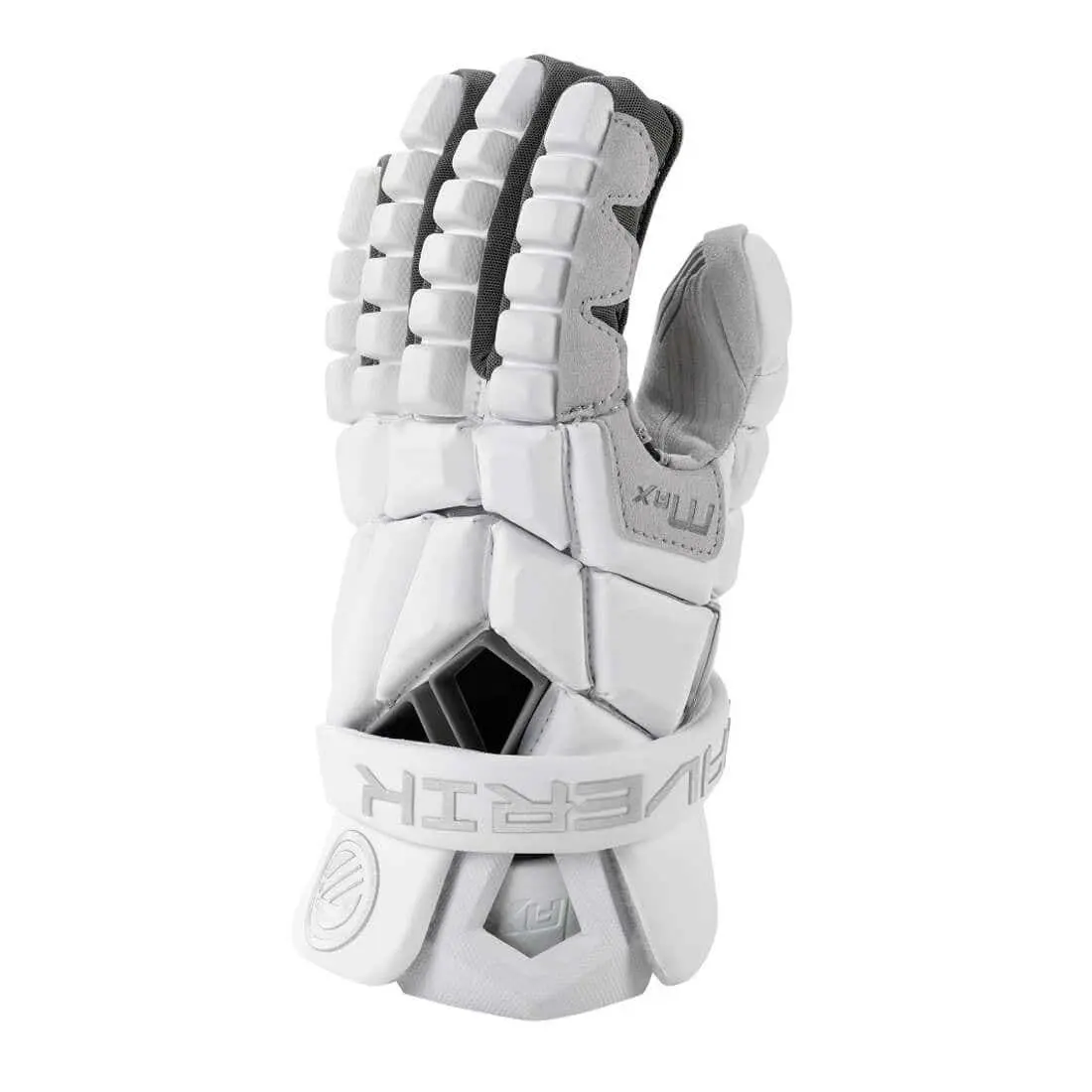 Maverik Max Lacrosse Gloves - White Maverik Max Lacrosse Gloves - White