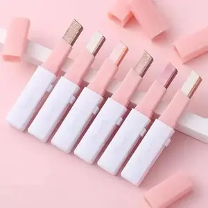 6Pcs Two Color Eyeshadow Stick Set Cosmetic Pearlescent Matte Highlighter Eye Shadow Glam Natural Long Lasting Waterproof Not Easy To Take Off Makeup