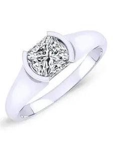 Jasmine - Princess Moissanite Engagement Ring