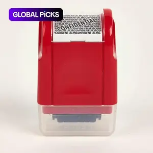 2 Piece ID Protection Roller Stamp, Confidentiality Stamp, Custom Stamp, Stationery Supplies for Confidential Information