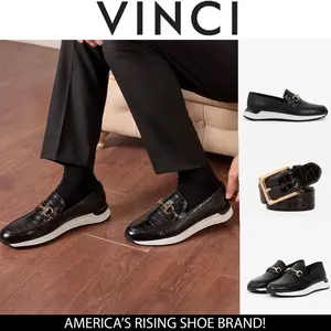 VINCI The Padova Black Leather Men Sneaker - America's Rising Shoe Brand Stylish & Modern Design