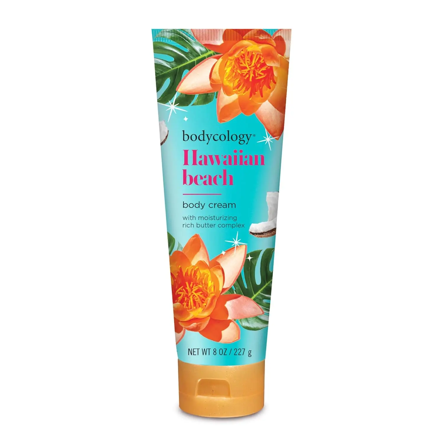 Bodycology Shea Butter Body Cream, Hawaiian Beach, 8 oz