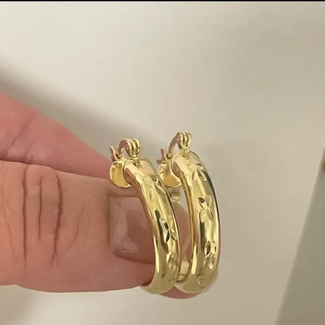 18k Gold Plated Hoop
