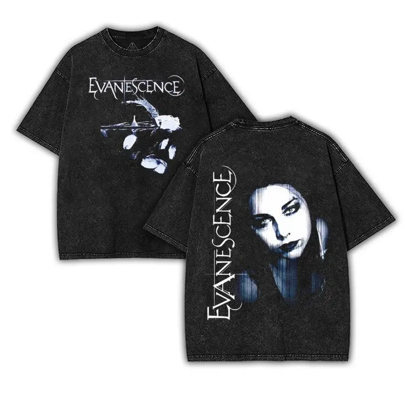Retro New EVANESCENCE Band Christmas Gift Retro Music Tee, Rock Music Lover Shirt, Vintage Band Shirts Casual Comfort Cotton Fabric Fit Top , Top Men's and Women's Clothing
