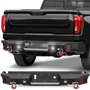 Rear Bumper for Silverado 1500 and GMC Sierra 1500 2019 2020 2021 2022 2023 2024 2026 OEM Fit and Easy Install