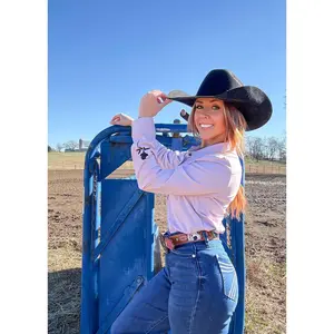 Dusty Rose Athletic Rodeo Shirt