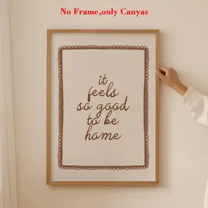 Vintage Wall Art Print, Unframed Art Print, Home Decor Canvas Poster, Simple Lettering Neutral Color, Living Room & Bedroom Aesthetic Design Gift